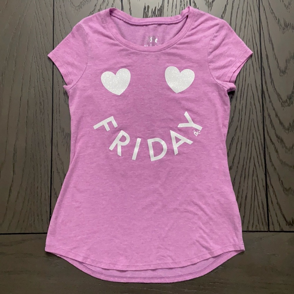 Girls Justice Short Sleeved T-Shirt Size 10